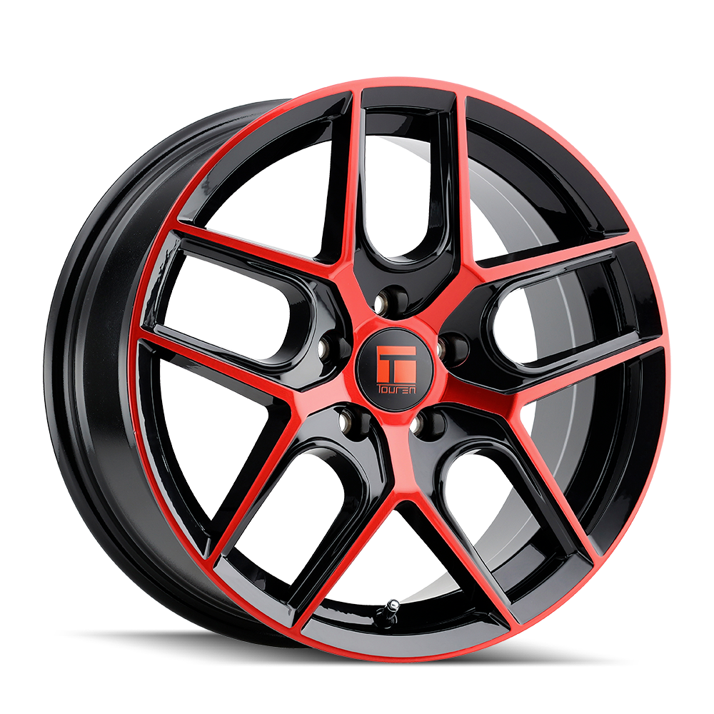 Touren TR79 3279 20x9 5x112 35 66.56 Gloss Black Machined With Red