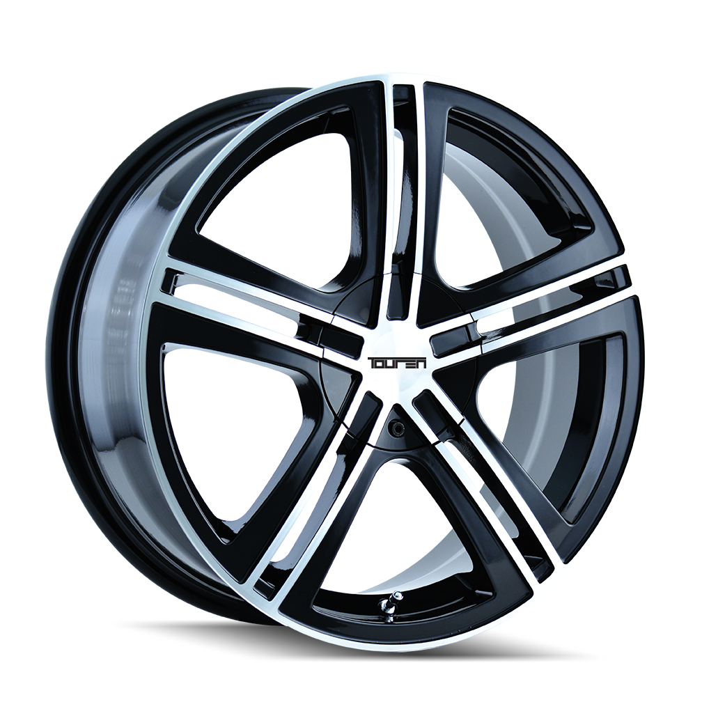 TOUREN TR62 3262 17x7 4x100 4x114.3 40 67.1 BLACK/MACHINED FACE/MACHINED LIP - TheWheelShop.ca