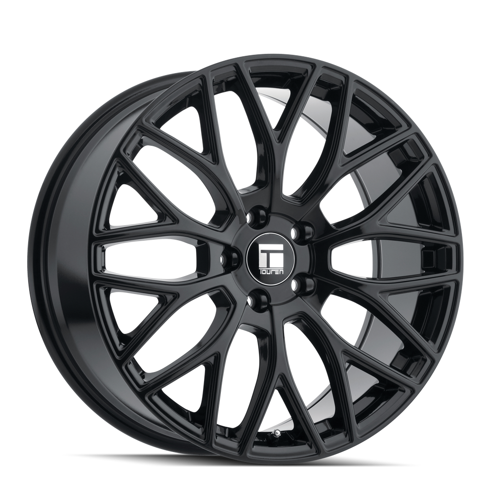 TOUREN 3276 TR76 19x8.5 5x108  35 63.5 GLOSS BLACK - TheWheelShop.ca