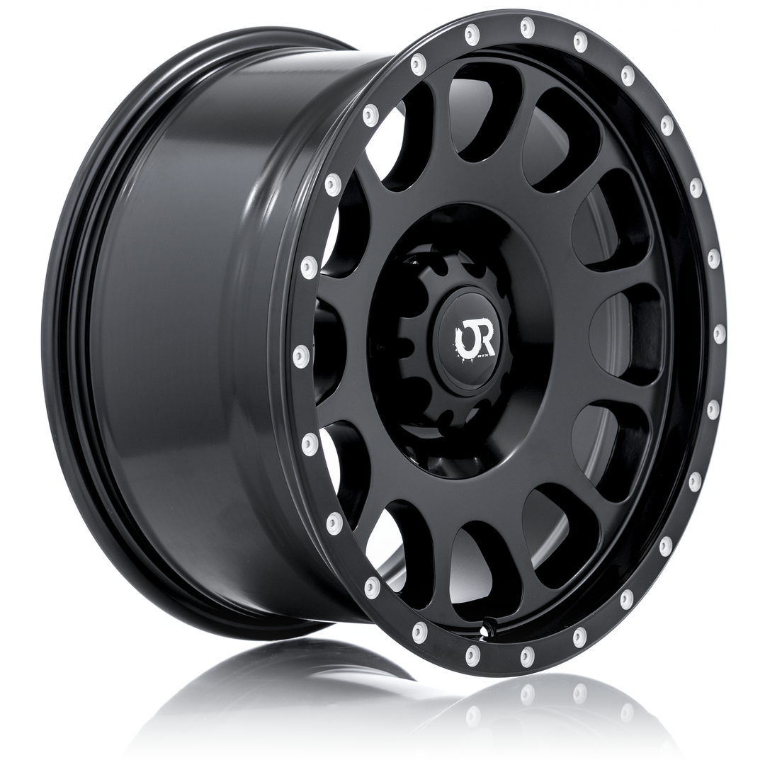 RTX BAJA 17X9 6X139.7 0 106.1 SATIN BLACK WITH MILLED RIVETS - TheWheelShop.ca