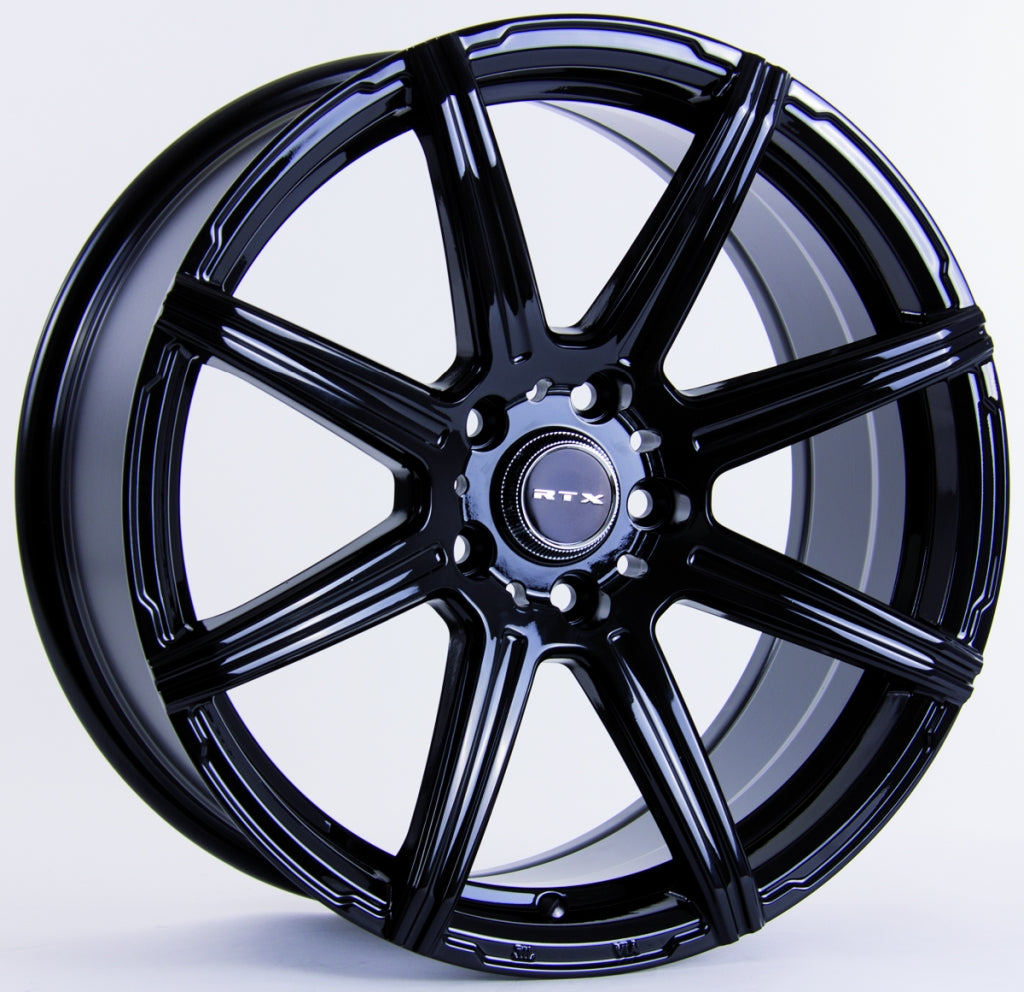 RTX COMPASS 15X6.5 5X100 38 73.1 GLOSS BLACK - TheWheelShop.ca