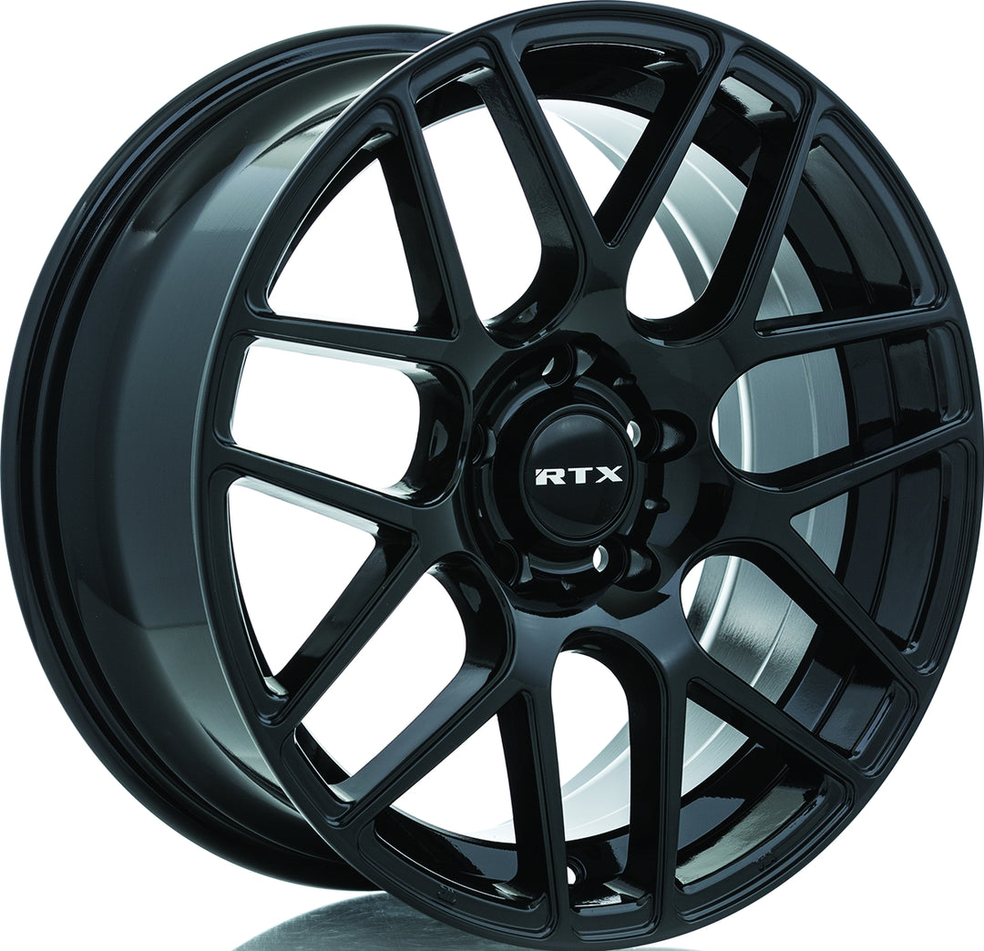 RTX ENVY 17X7.5 5X114.3 38 73.1 GLOSS BLACK - TheWheelShop.ca