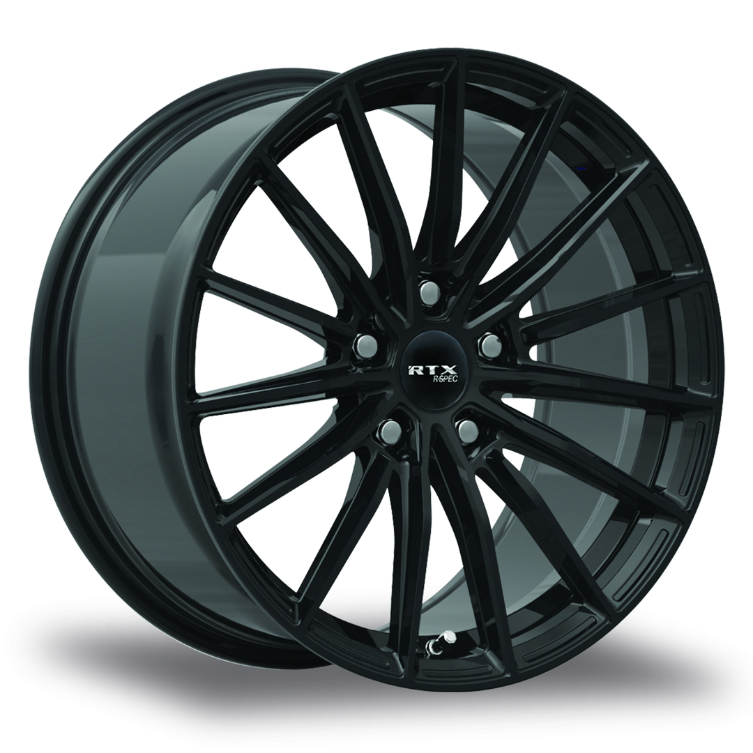 RTX FF15 20X8.5 5X114.3 40 73.1 GLOSS BLACK - TheWheelShop.ca