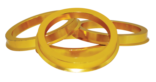 Aluminum Hub Centric Rings OD 72.6mm | ID 65.1mm - Set of 4