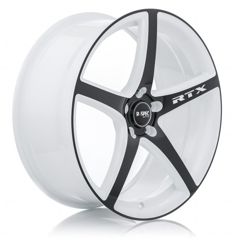 RTX ILLUSION 18X8 5X114.3 45 73.1 WHITE AND BLACK - TheWheelShop.ca