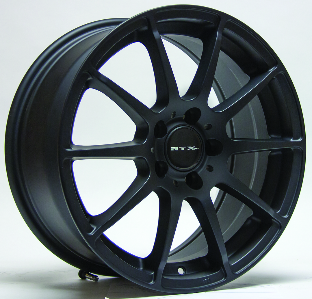 RTX MUNICH 18X8 5X112 32 66.6 MATTE BLACK - TheWheelShop.ca