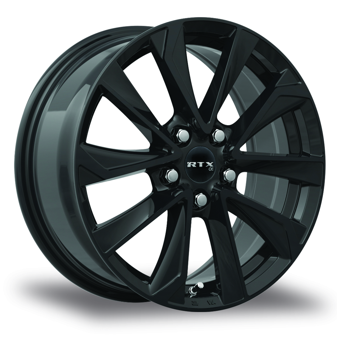 RTX NODA 17X7.5 5X114.3 40 60.1 GLOSS BLACK - TheWheelShop.ca
