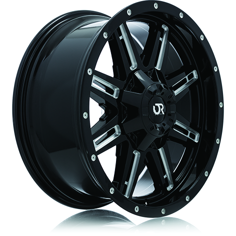 RTX RAVINE 17X8 5X114.3 / 5X127 15 71.5 BLACK MILLED - TheWheelShop.ca