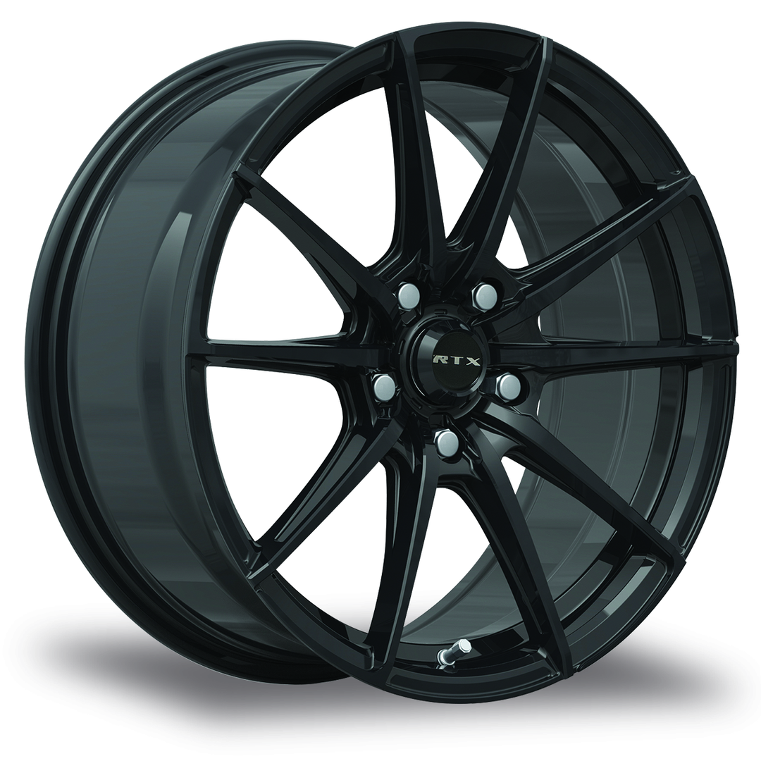 RTX SL01 16X7 5X114.3 40 73.1 GLOSS BLACK - TheWheelShop.ca