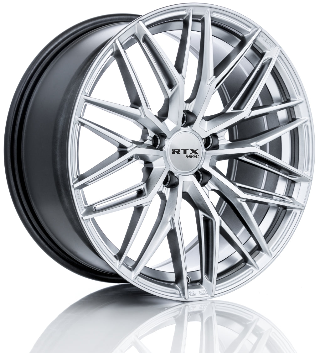 RTX SW20 18X8 5X112 45 66.6 SILVER WITH MACHINED FACE - TheWheelShop.ca