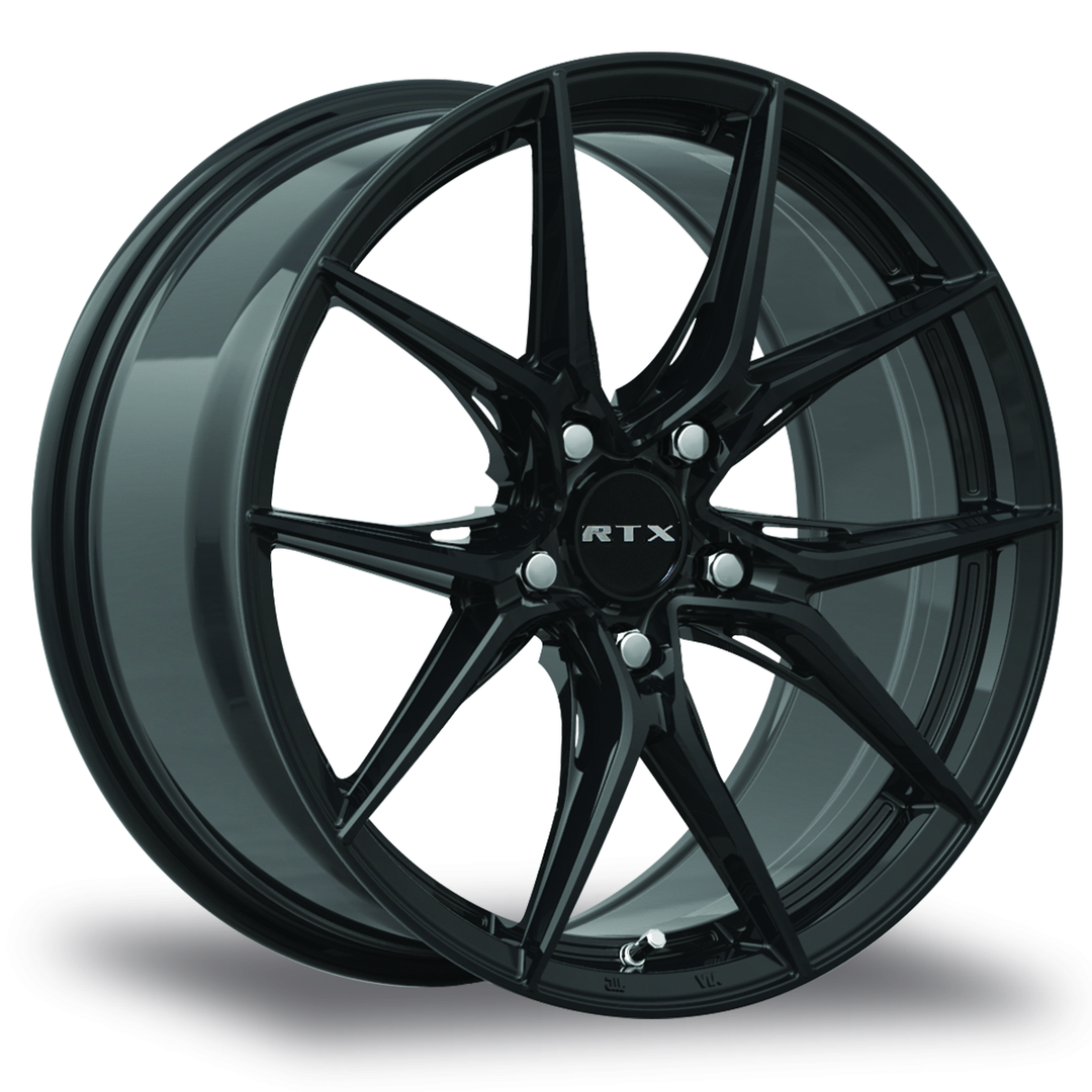 RTX SLICK 20X9 5X114.3 38 73.1 GLOSS BLACK - TheWheelShop.ca