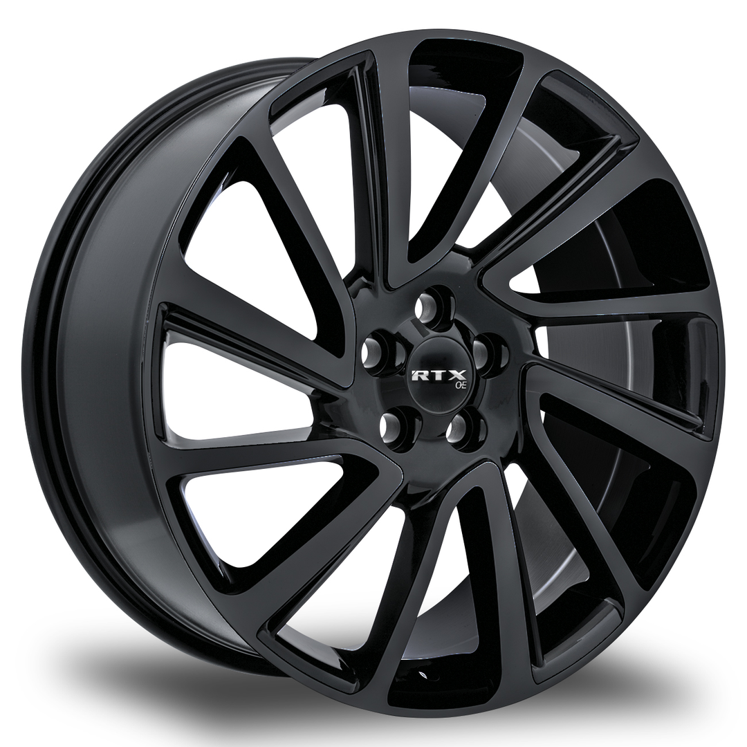 RTX STERLING 20X8.5 5X108 45 63.4 SATIN BLACK - TheWheelShop.ca