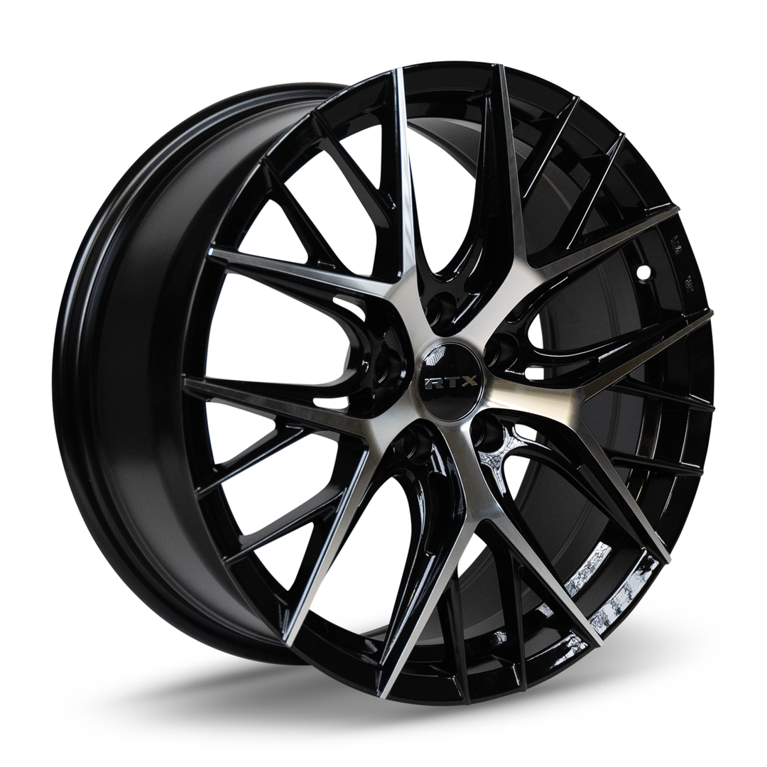 RTX VALKYRIE 17X7.5 5X114.3 40 73.1 GLOSS BLACK MACHINED