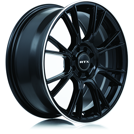 RTX VAPOR 16X7 5X114.3 40 73.1 BLACK MACHINED - TheWheelShop.ca