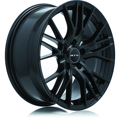 RTX VERTEX 17X7.5 5X114.3 40 73.1 SATIN BLACK - TheWheelShop.ca