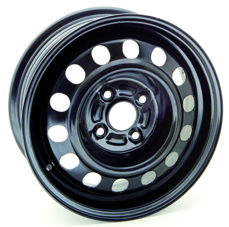 RT STEEL WHEEL 14X5.5 4X100 45 54.1 BLACK - TheWheelShop.ca