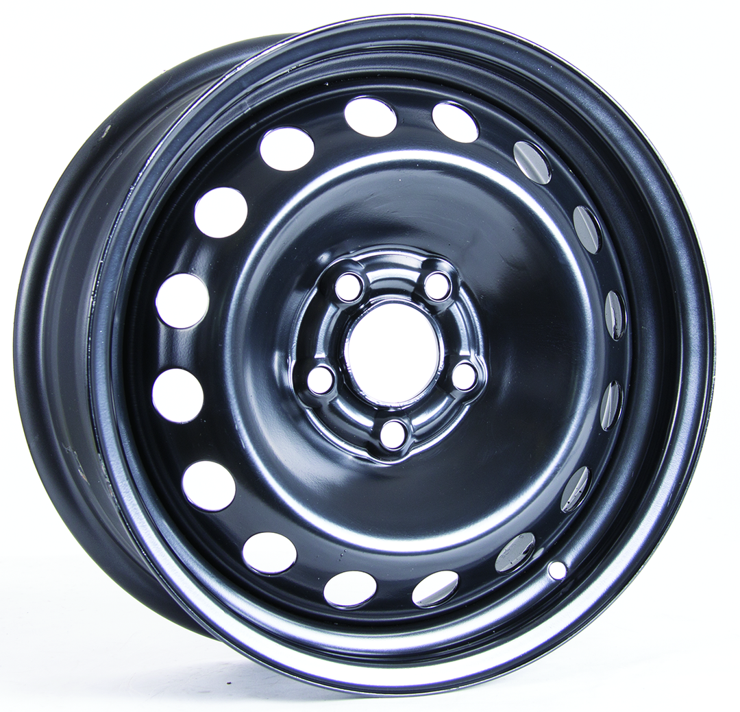 RT STEEL WHEEL 16X6.5 5X108 43 65.1 BLACK - TheWheelShop.ca