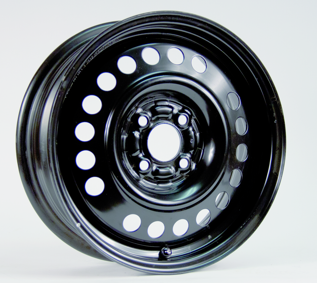 RT STEEL WHEEL 15X5.5 4X100 40 60.1 BLACK - TheWheelShop.ca