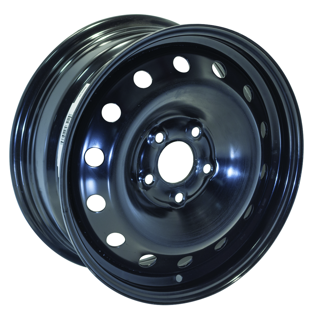 RT STEEL WHEEL 16X6.5 5X112 50 66.6 BLACK - TheWheelShop.ca