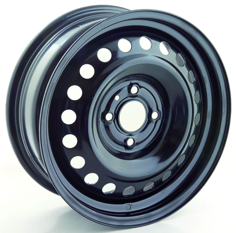 RT STEEL WHEEL 16X6.5 4X108 47 63.4 BLACK - TheWheelShop.ca