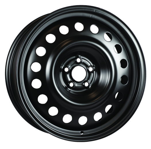 RT STEEL WHEEL 18X7 5X100 42 56.1 BLACK - TheWheelShop.ca