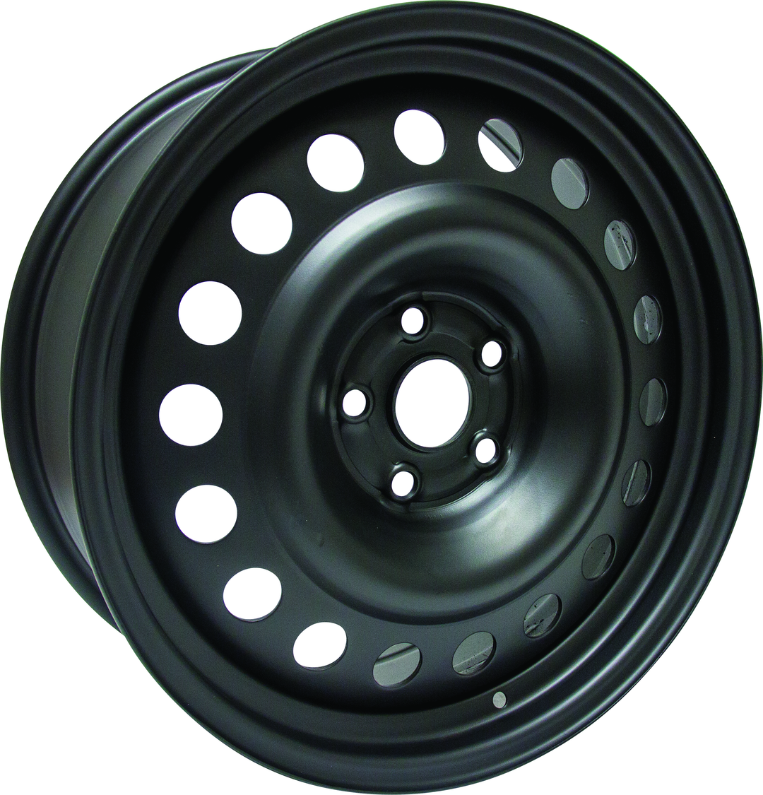 RT STEEL WHEEL 18X7.5 5X112 45 57.1 BLACK - TheWheelShop.ca