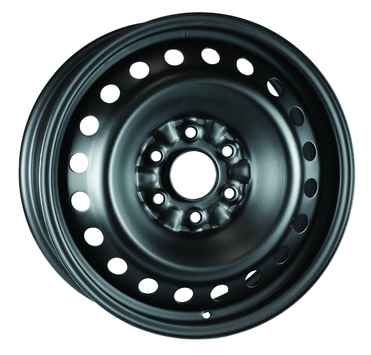 RT STEEL WHEEL 18X7.5 6X132 45 74.5 BLACK - TheWheelShop.ca