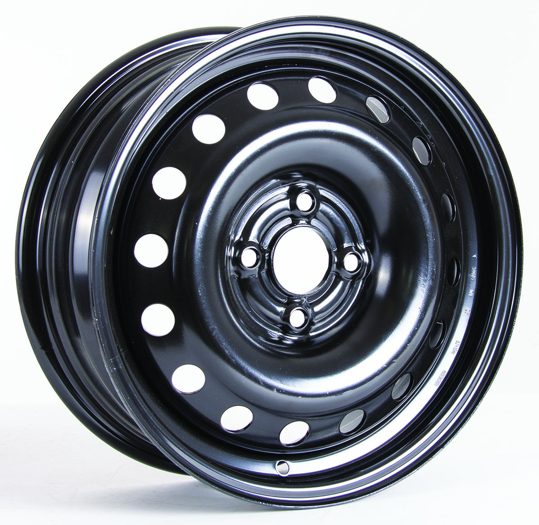 RT STEEL WHEEL 15X6 4X100 45 57.1 BLACK - TheWheelShop.ca