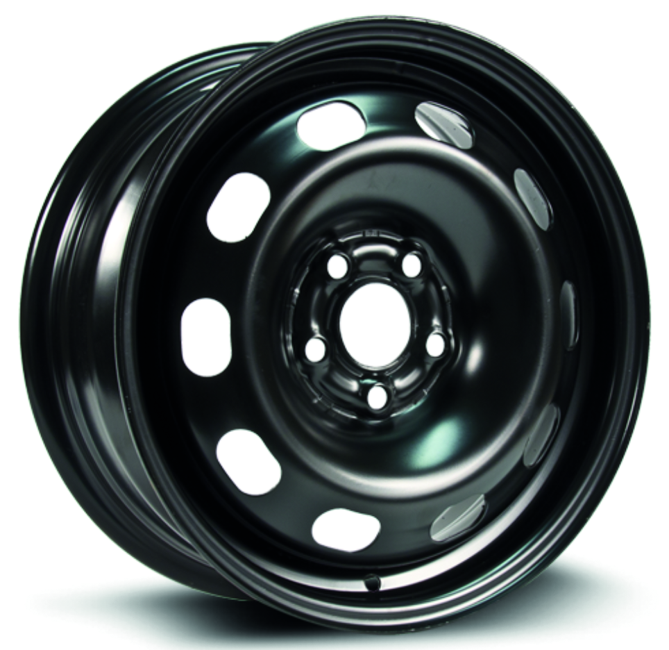 RT STEEL WHEEL 15X6 5X100 38 57.1 BLACK - TheWheelShop.ca