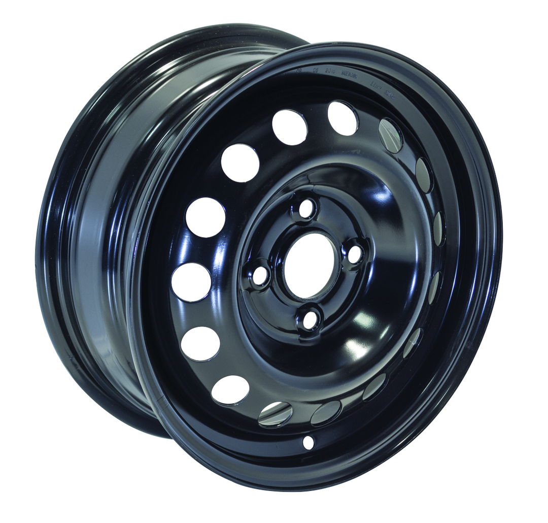 RT STEEL WHEEL 14X5.5 4X100 45 57.1 BLACK - TheWheelShop.ca