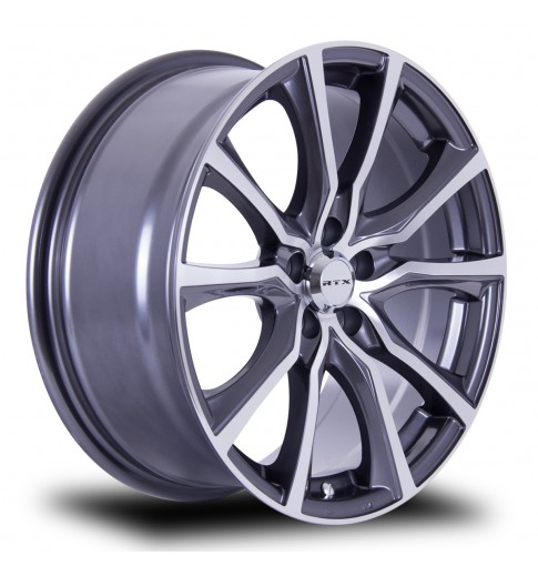 RTX CONTOUR 18X8 5X108 42 63.4 GUNMETAL MACHINED - TheWheelShop.ca