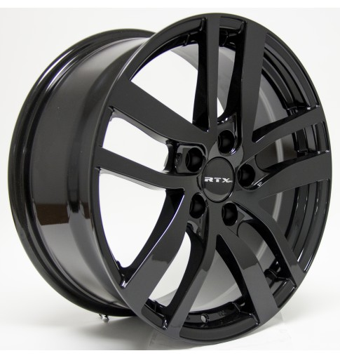 RTX PILOT 18X8 5X120 45 64.1 GLOSS BLACK - TheWheelShop.ca
