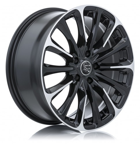 RTX POISON 16X7 5X100 38 73.1 BLACK MACHINED - TheWheelShop.ca