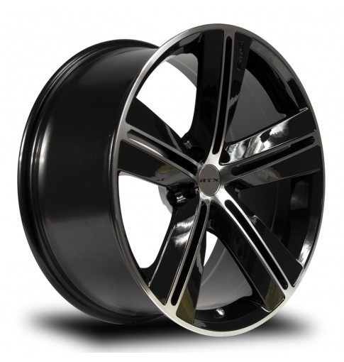 RTX SMS 18X7.5 5X114.3 40 73.1 BLACK MACHINED - TheWheelShop.ca