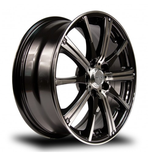 RTX SPARK 14X5.5 4X100 38 73.1 BLACK MACHINED - TheWheelShop.ca