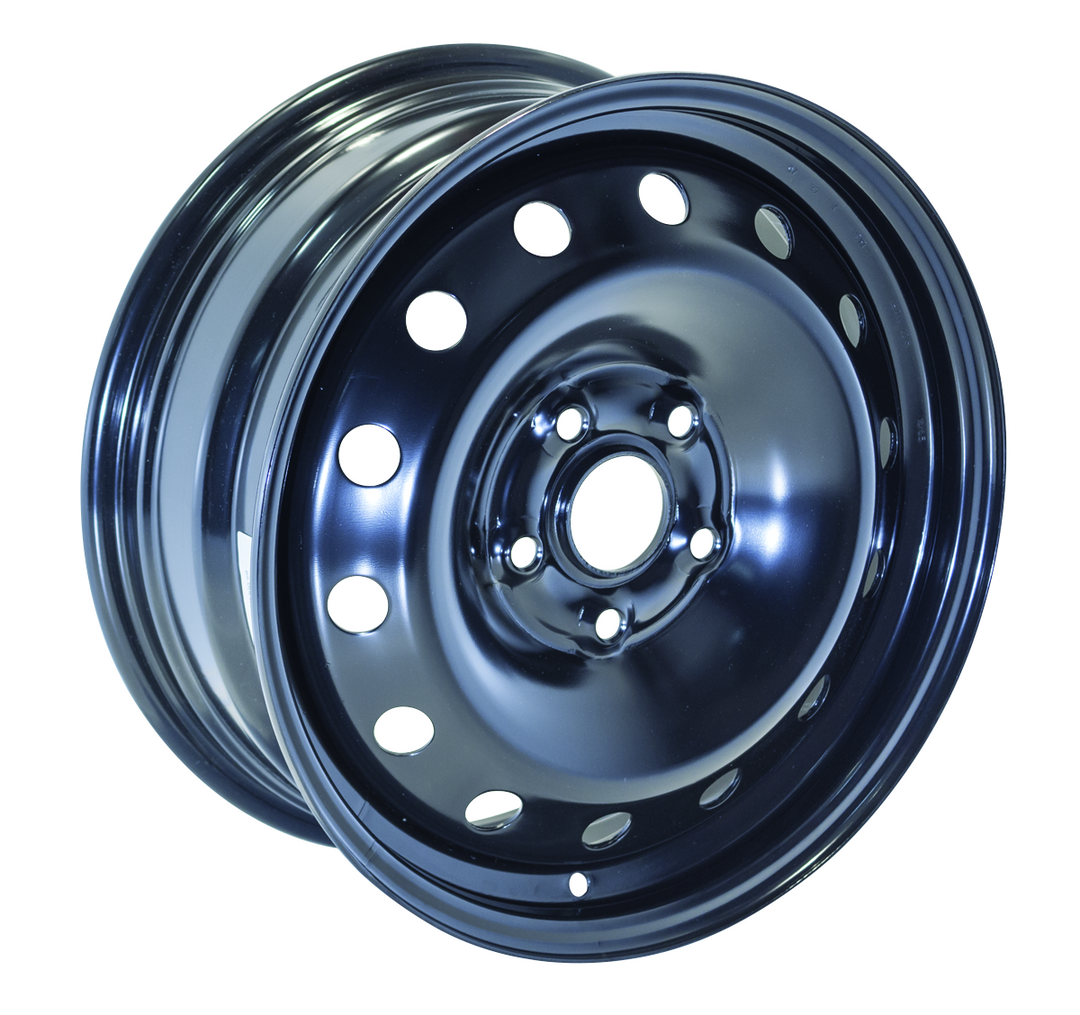 RT STEEL WHEEL 16X6.5 5X112 50 57.1 BLACK - TheWheelShop.ca