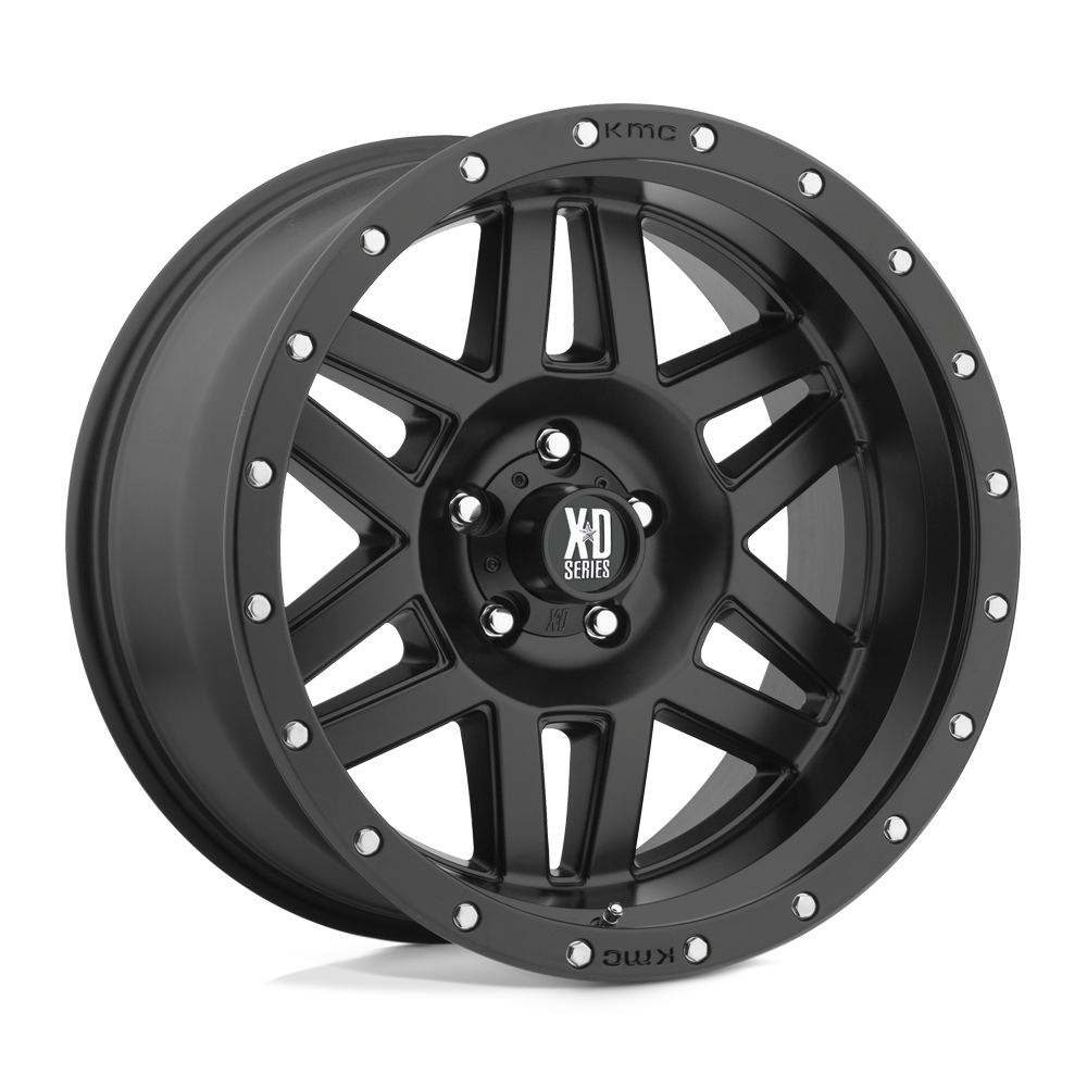 XD WHEELS XD128 MACHETE 17X8.5 6X135 0 87.1 SATIN BLACK WITH REINFORCING RING