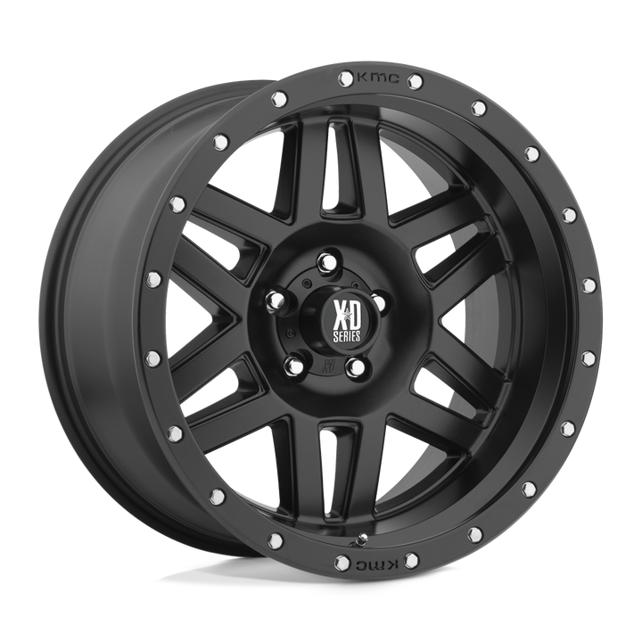 XD WHEELS XD128 MACHETE 16X8 8X165.1 0 125.1 SATIN BLACK WITH REINFORCING RING
