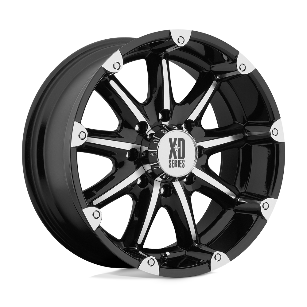 XD WHEELS XD779 BADLANDS 20X9 8X165.1 18 125.1 GLOSS BLACK MACHINED