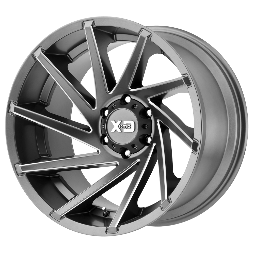 XD WHEELS XD834 CYCLONE 20X12 6X139.7 -44 106.1 SATIN GRAY MILLED