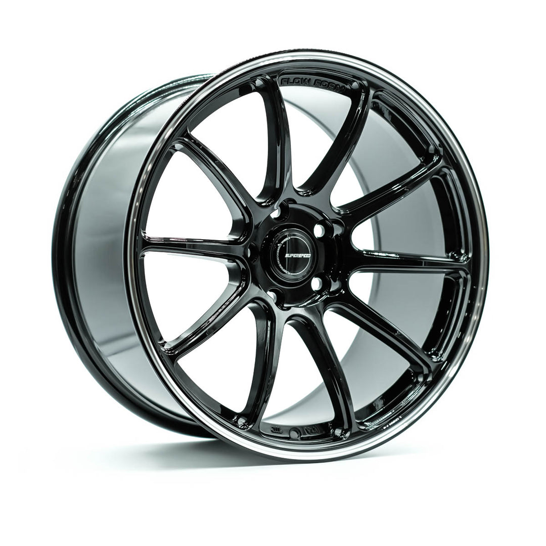 SUPERSPEED FLOW FORM RF03RR 18X9.5 5X114.3 38 73.1 BLACK MACHINING