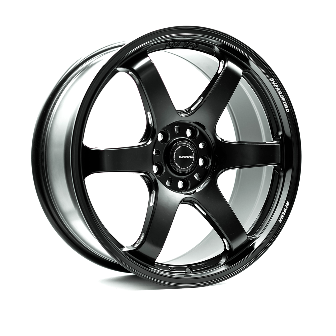 SUPERSPEED FLOW FORM RF06RR 19X8.5 5X114.3 35 73.1 MATT BLACK
