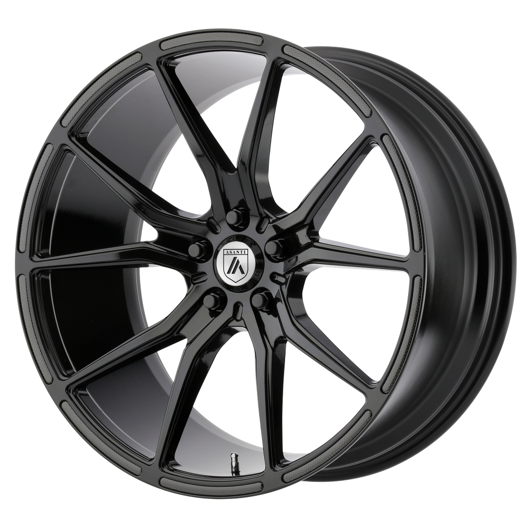 ASANTI WHEELS BLACK LABEL ABL-13 VEGA 22X9 5X115 15 72.56 GLOSS BLACK