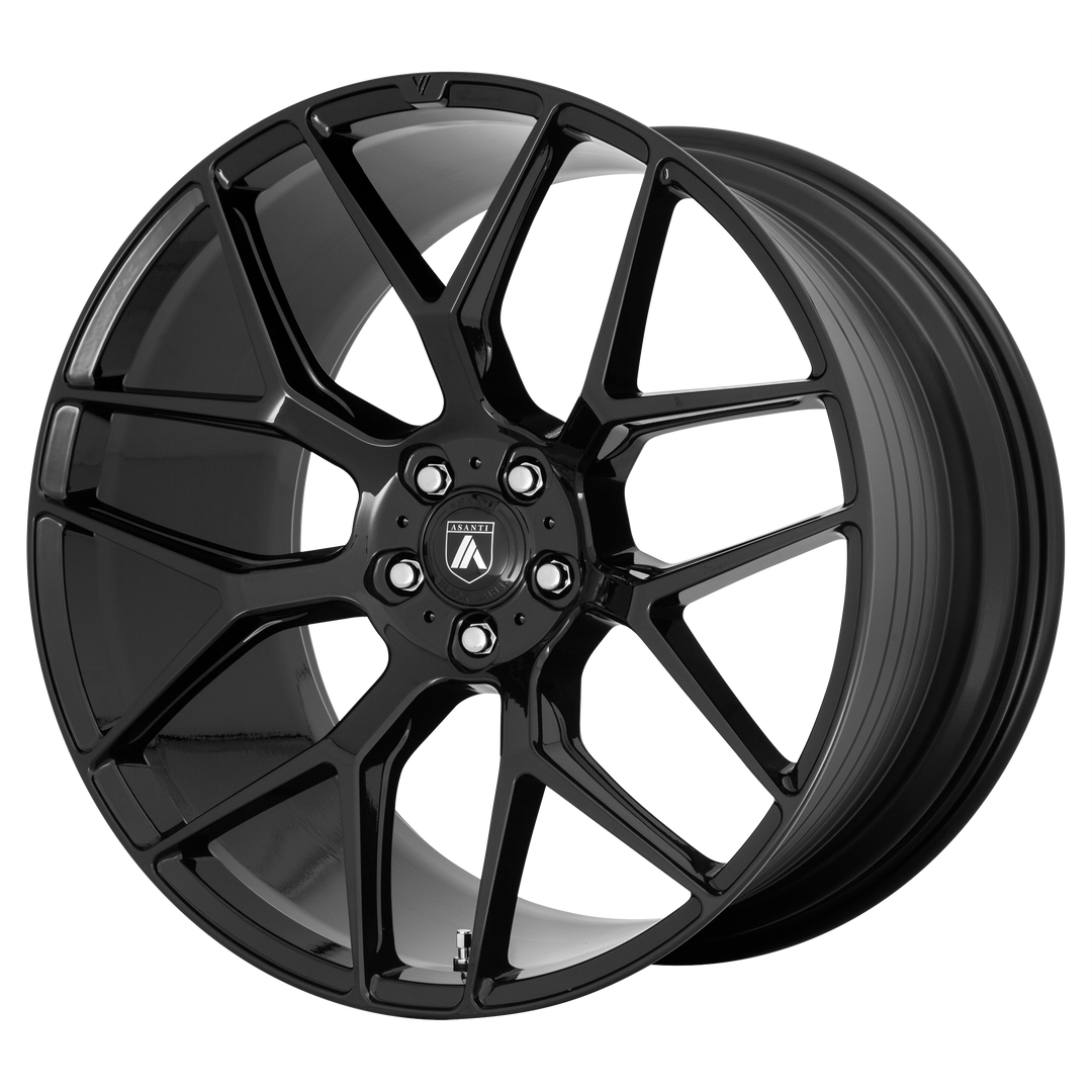 ASANTI WHEELS BLACK LABEL ABL-27 DYNASTY 22X10.5 5X112 35 72.56 GLOSS BLACK