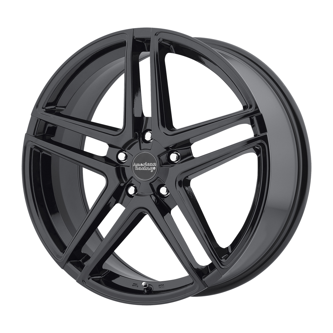 AMERICAN RACING AR907 16X7 5X112 40 72.56 GLOSS BLACK