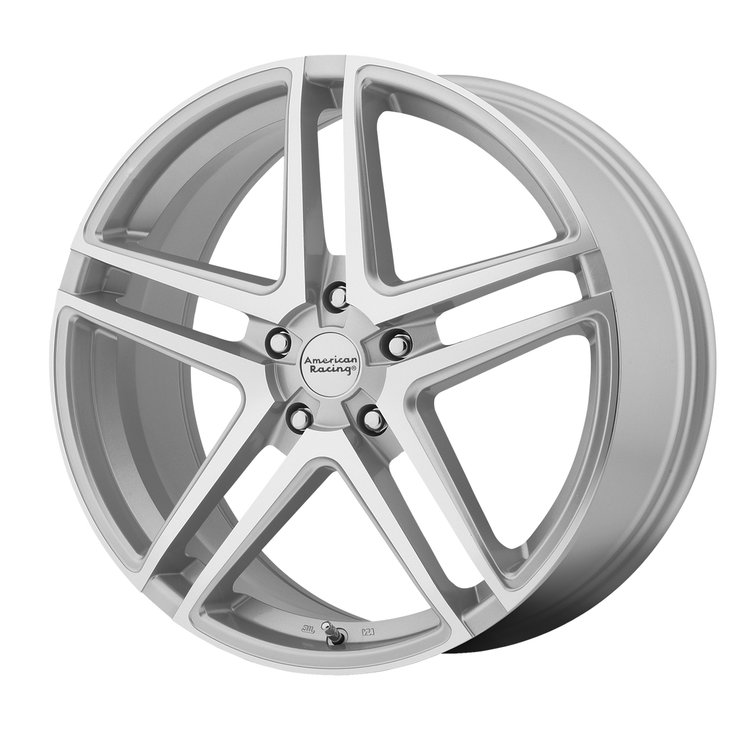 AMERICAN RACING AR907 16X7 5X112 40 72.56 BRIGHT SILVER MACHINED FACE