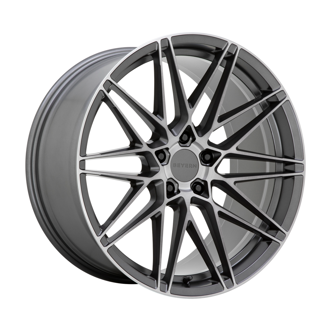 BEYERN DAMON 21X11 5X120 30 74.1 MATTE GUNMETAL WITH BRUSHED FACE