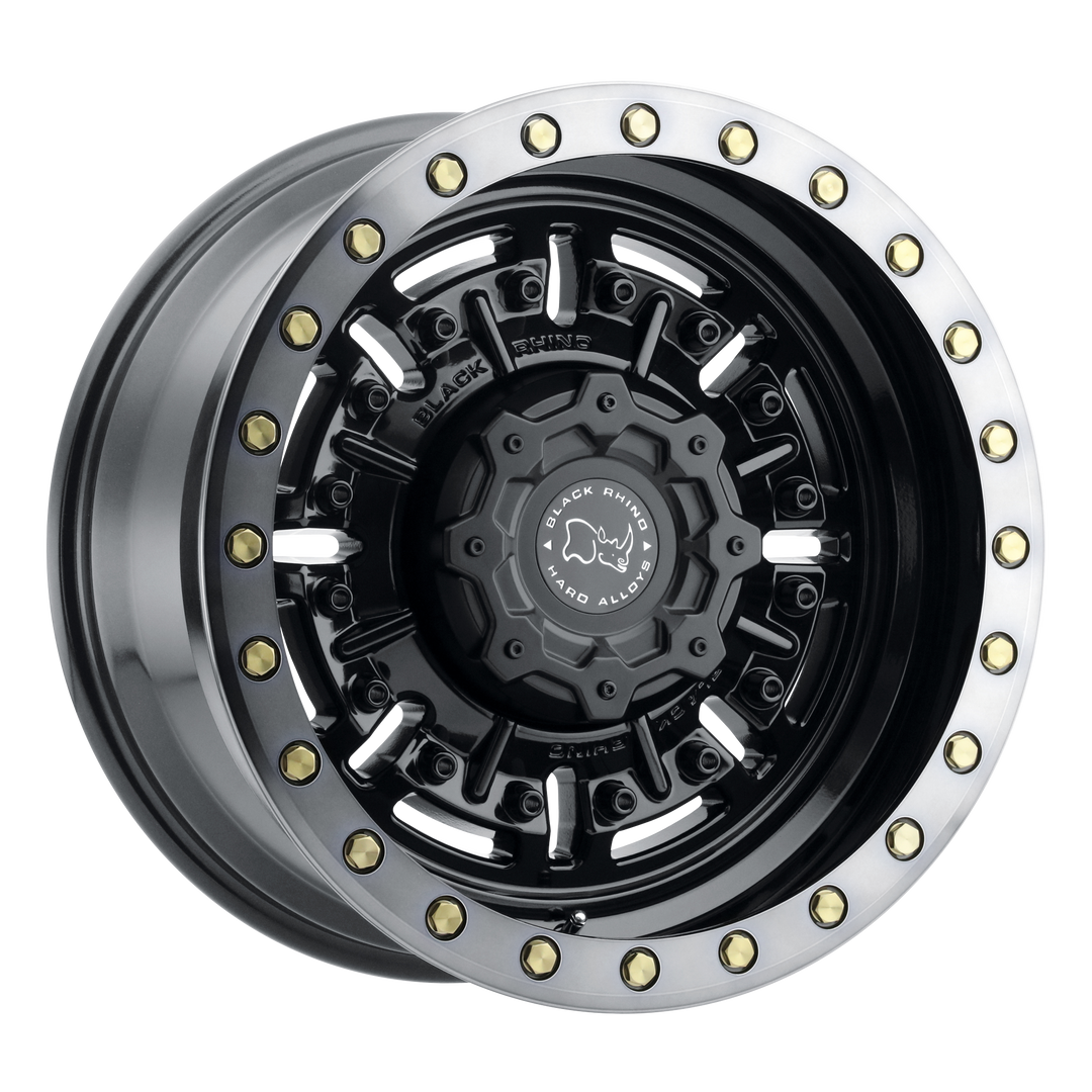 BLACK RHINO ABRAMS 17X8.5 6X135 0 87.1 GLOSS GUN BLACK W/ MACHINED DARK TINT