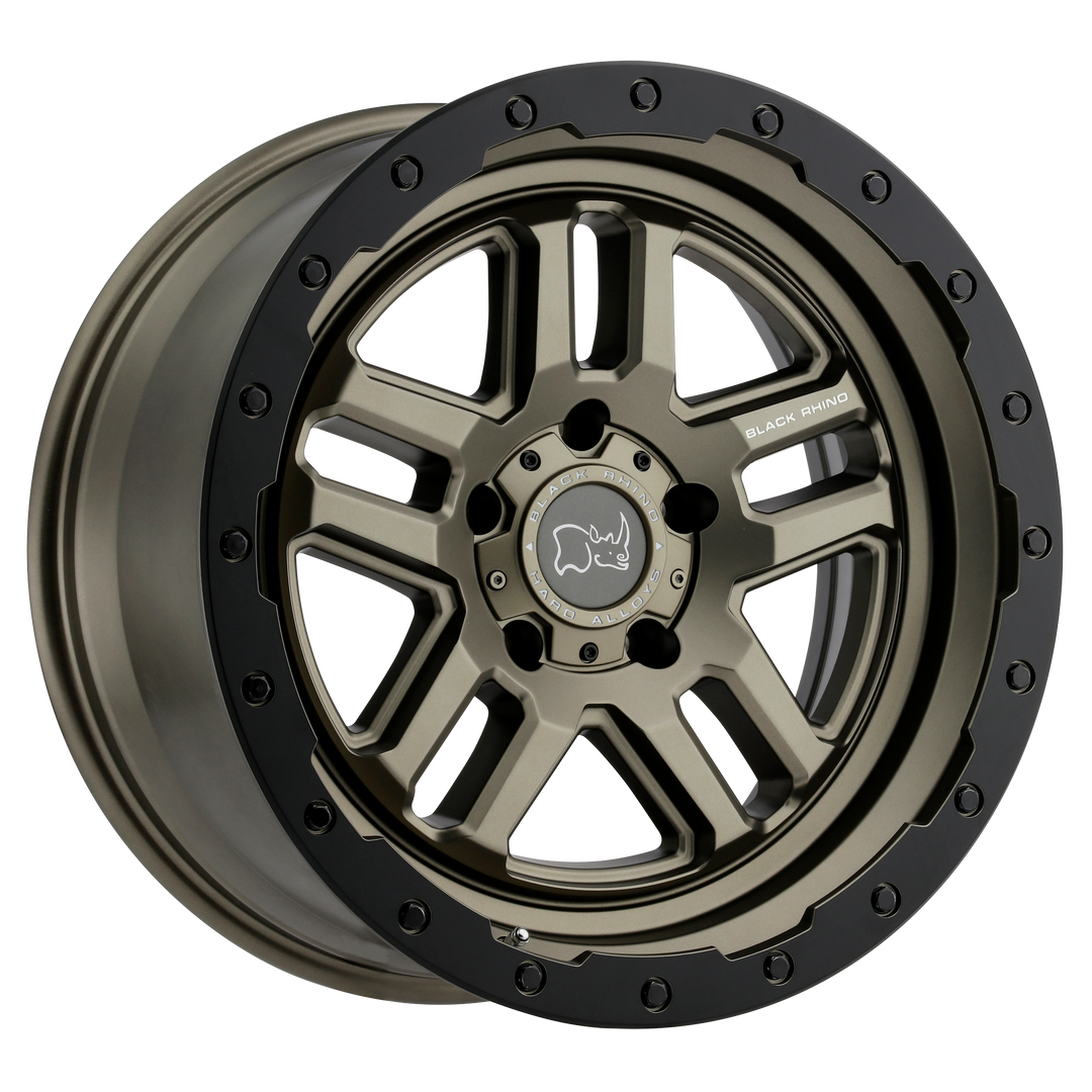 BLACK RHINO BARSTOW 18X8 6X130 38 84.1 MATTE BRONZE W/ MATTE BLACK RING