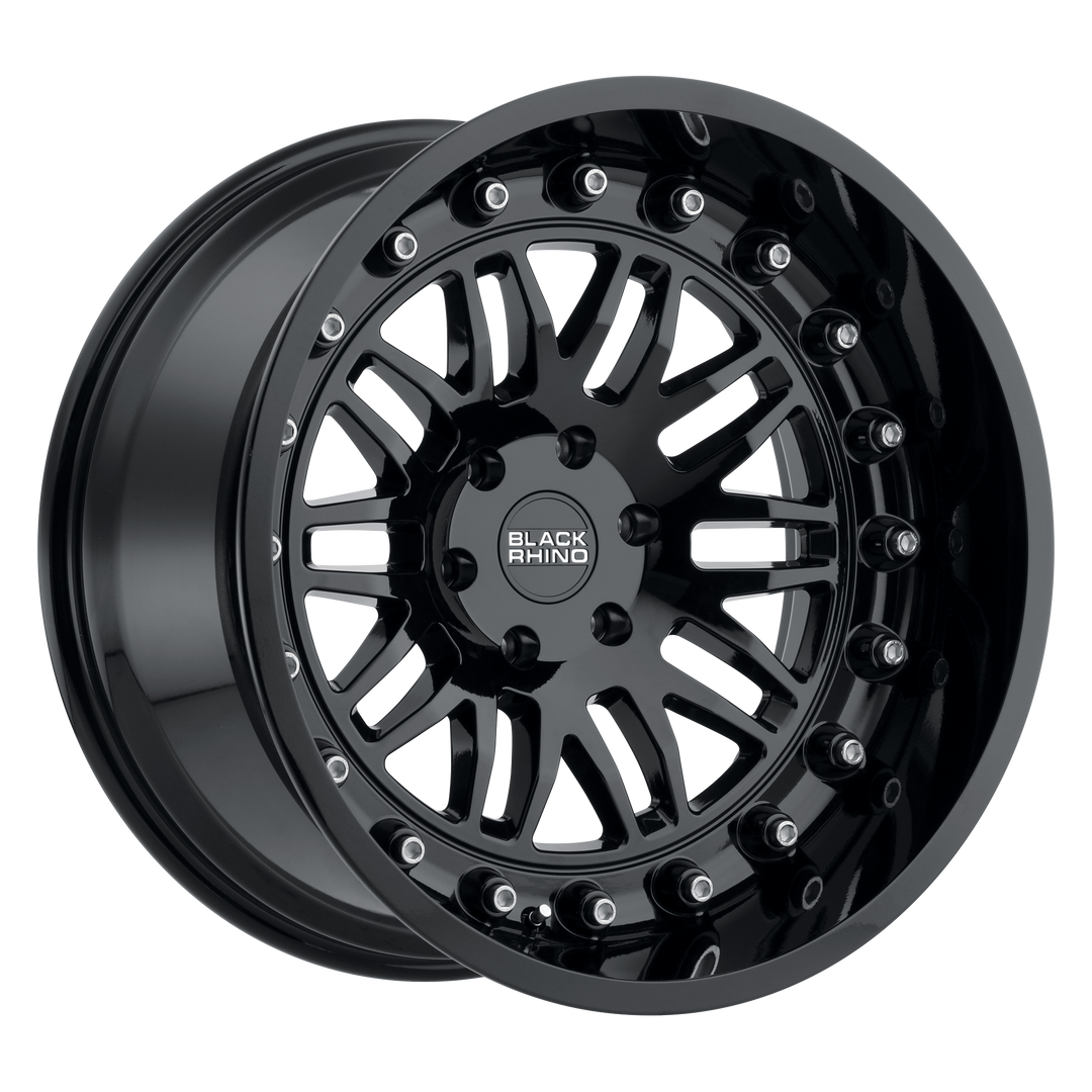 BLACK RHINO FURY 20X9.5 6X139.7 12 112.1 GLOSS BLACK